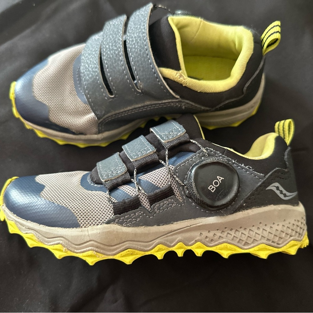 Saucony Kids Sneakers - Gray and Yellow